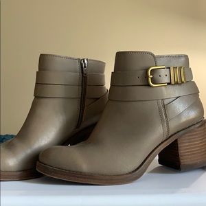 Lucky Brand Taupe Ankle Booties